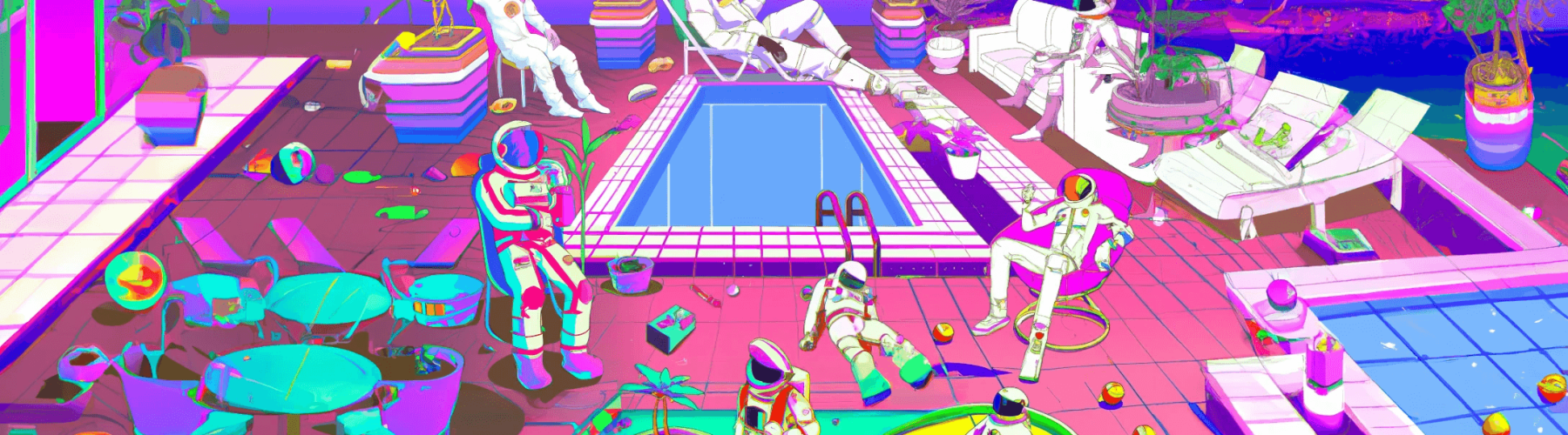 DALL·E 2023-01-16 18.27.06 – an astronaut lounging in a tropical resort in space, vaporwave DALL·E 2023-01-16 18.27.06 - an astronaut lounging in a tropical resort in space, vaporwave